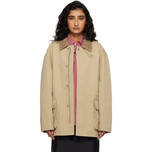  Dunst Beige Cotton Chore Jacket 