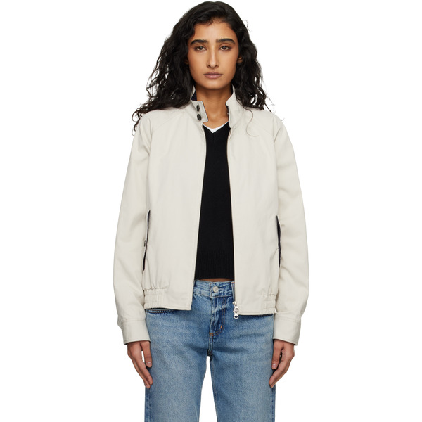  Dunst Beige Modern Harrington Jacket 
