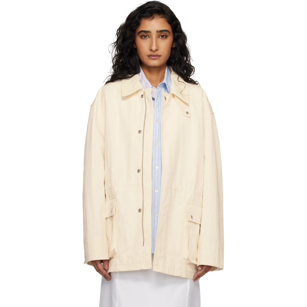  Dunst Off-white Cotton Chore Jacket 