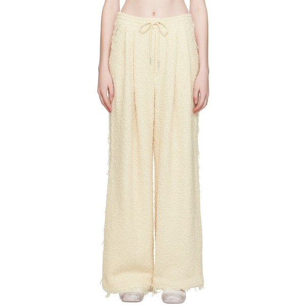  Eckhaus Latta Off-white Frayed Trousers 