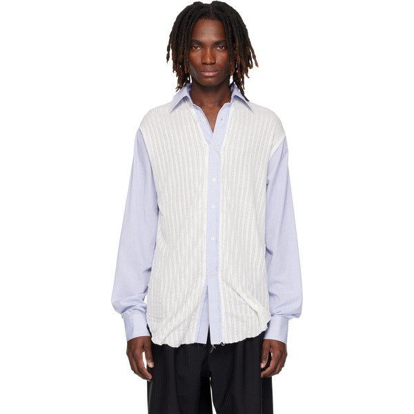  Edward Cuming Blue & White Kitchen Boxing Day Shirt 