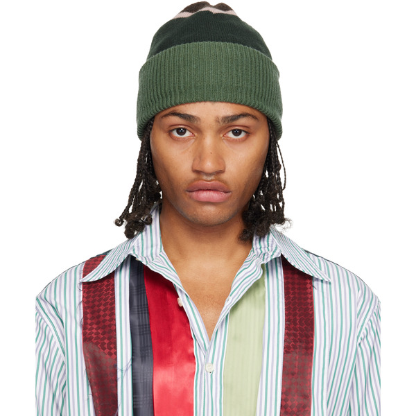  Edward Cuming Green Top-view Beanie 