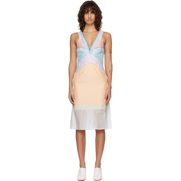  Edward Cuming Multicolor Chaos Midi Dress 
