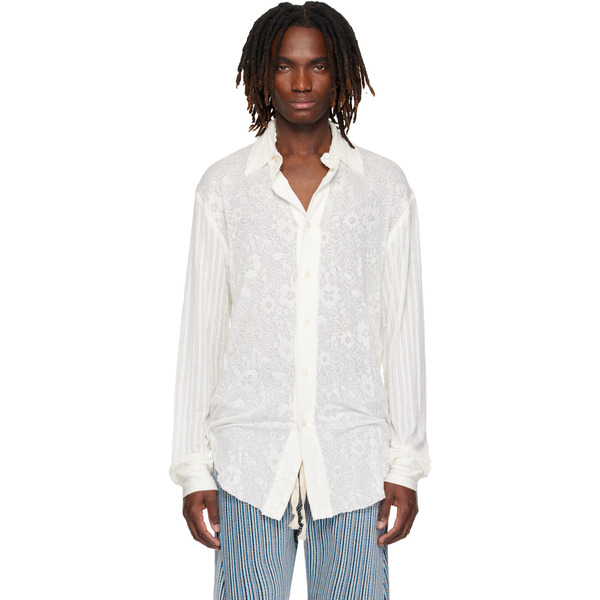  Edward Cuming Off-white Kitchen Curtain Shirt 