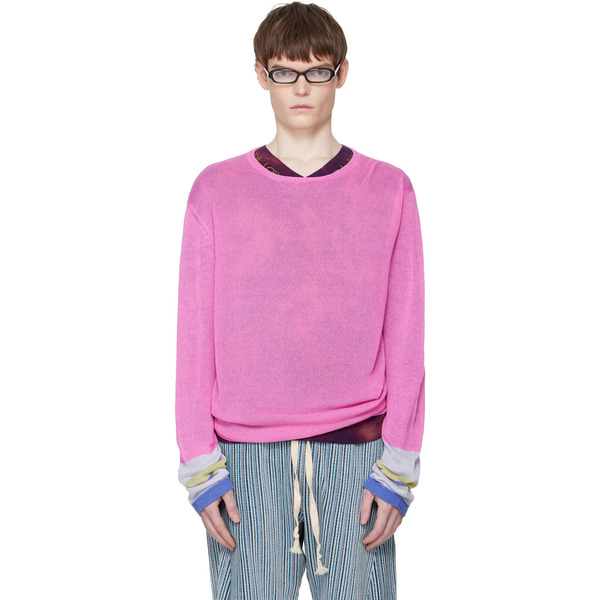  Edward Cuming Pink Limp Wrist Sweater 