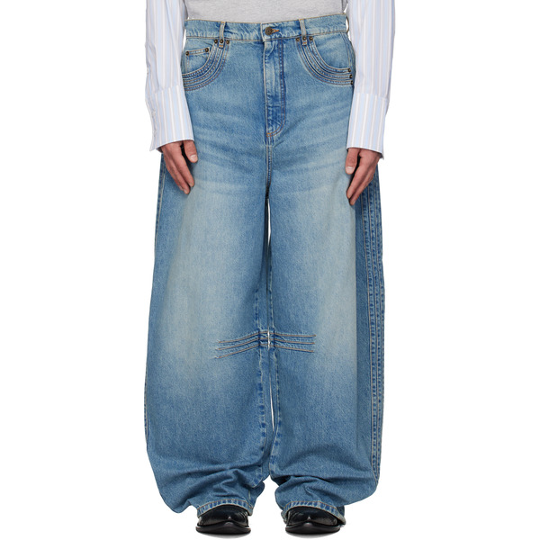  Egonlab Blue Overscaled Jeans 