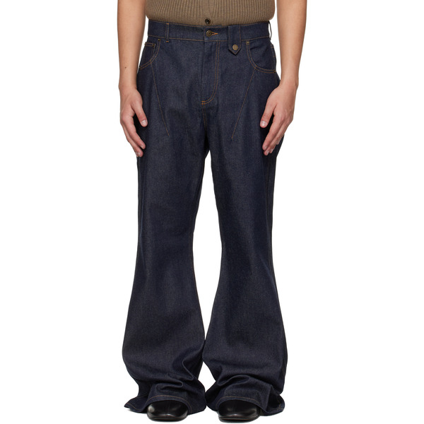  Egonlab Navy Overscaled Jeans 