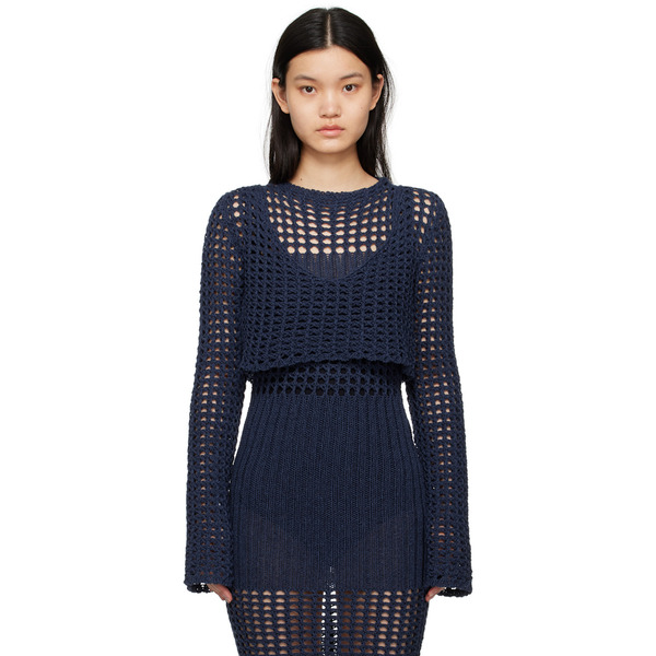  Elleme Navy Low Back Sweater 
