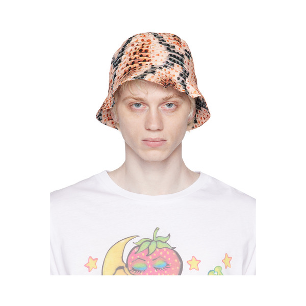  Endless Joy Beige Snake Print Bucket Hat 