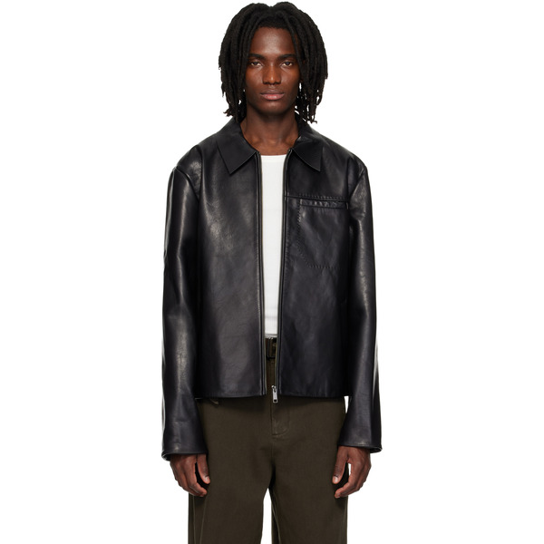  Entire Studios Black Corehide Leather Jacket 
