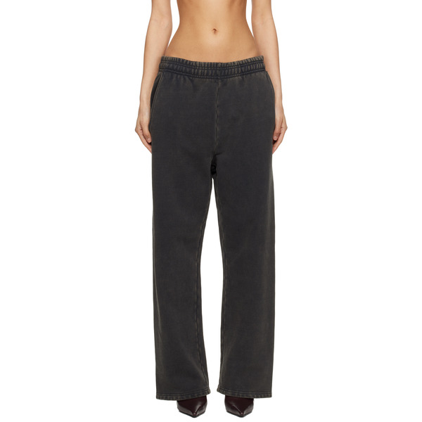  Entire Studios Black Straight Leg Sweatpants 