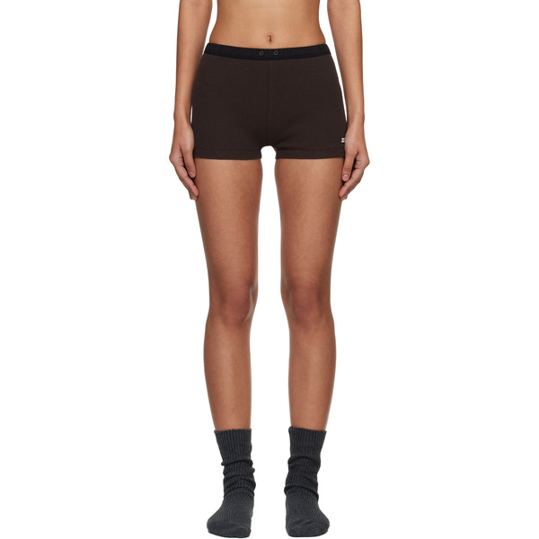  Entire Studios Brown Lounge Shorts 