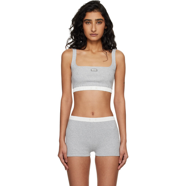  Entire Studios Gray Lounge Bra 
