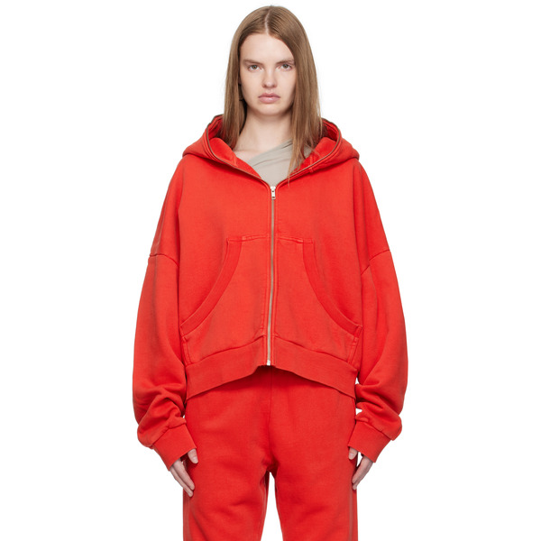  Entire Studios Red Eternal Zip Hoodie 