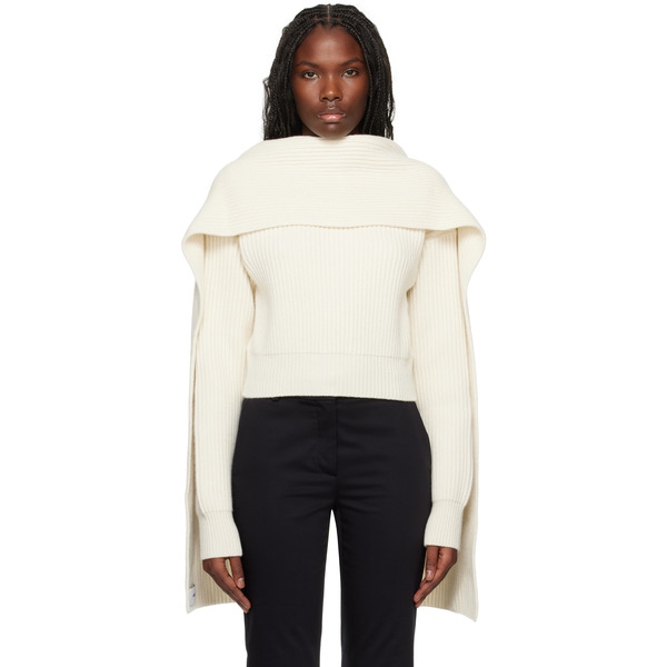  Erdem Off-white Draped Sweater 
