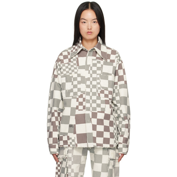  Erl Gray Check Jacket 
