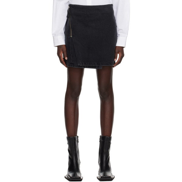  Eytys Black Rogue Denim Miniskirt 