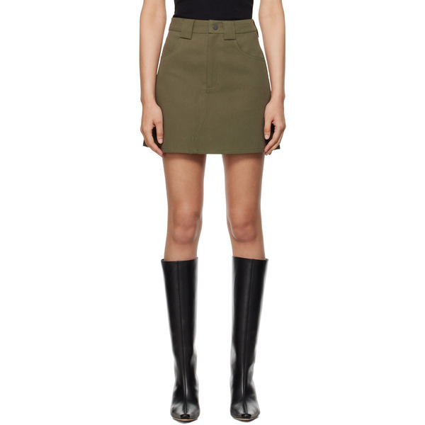  Fax Copy Express Khaki Pegged Miniskirt 