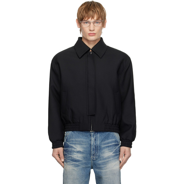  Fax Copy Express Ssense Exclusive Black Zip Shoulder Jacket 