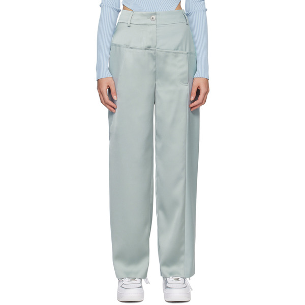  Feng Chen Wang Gray Paneled Trousers 