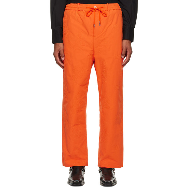  Feng Chen Wang Orange Phoenix Embroidered Trousers 