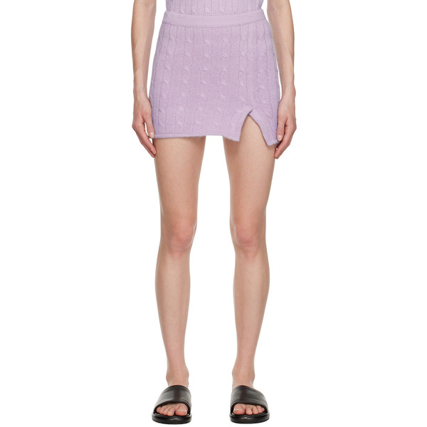  Filippa K Purple Braided Miniskirt 