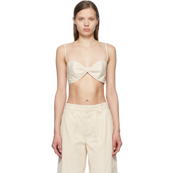  Frame Off-white Cotton Tank Top 