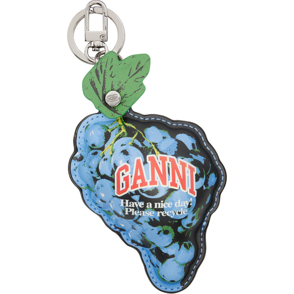  Ganni Blue Grape Coin Pouch 