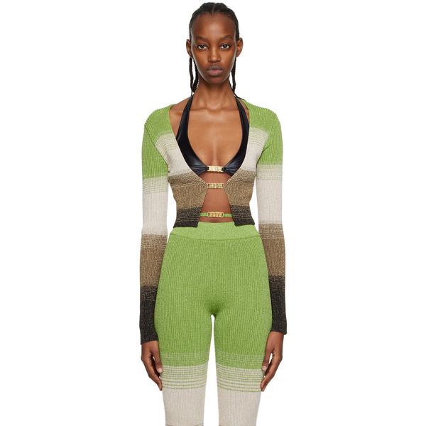  Gcds Green Degradé Cardigan 