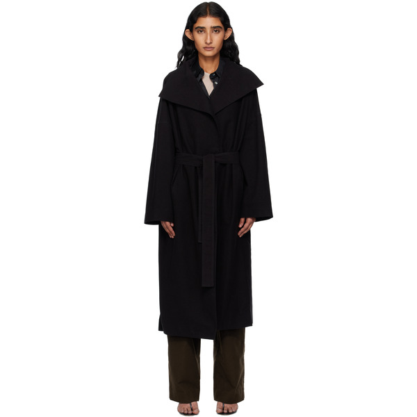  Gia Studios Black Grace Long Coat 