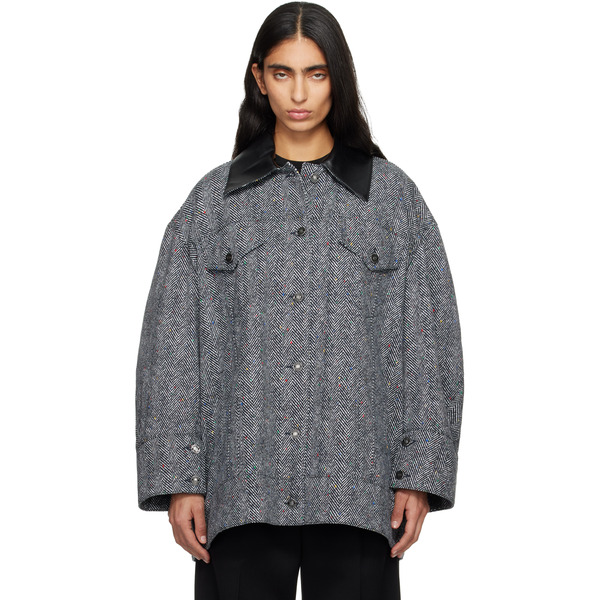  Givenchy Black & White Utility Jacket 
