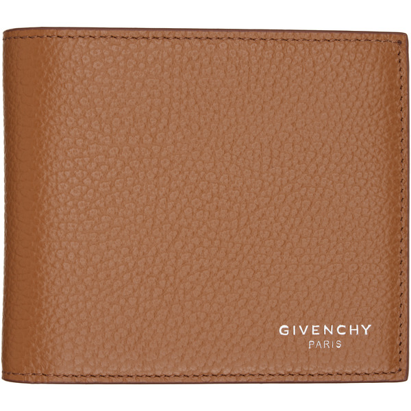  Givenchy Brown Grained Leather Wallet 