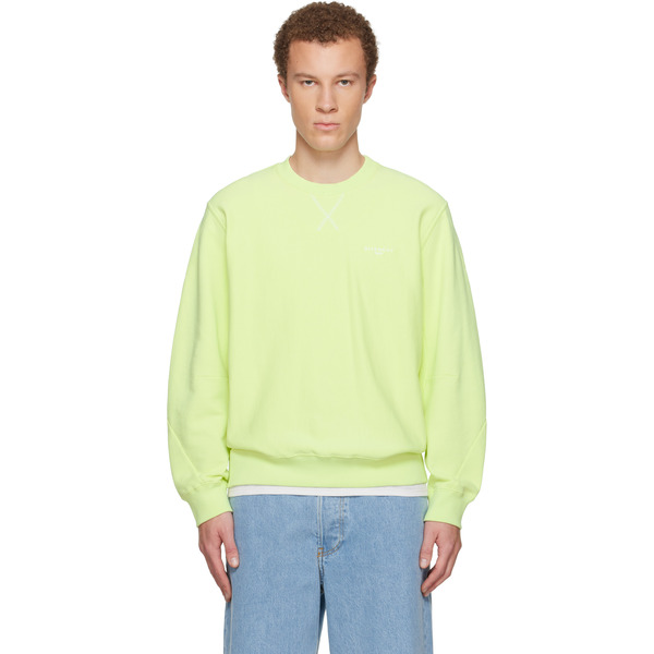  Givenchy Green Couture Seam Sweatshirt 