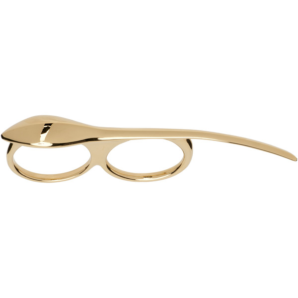  Givenchy Maple Seed Double Fingers Ring 