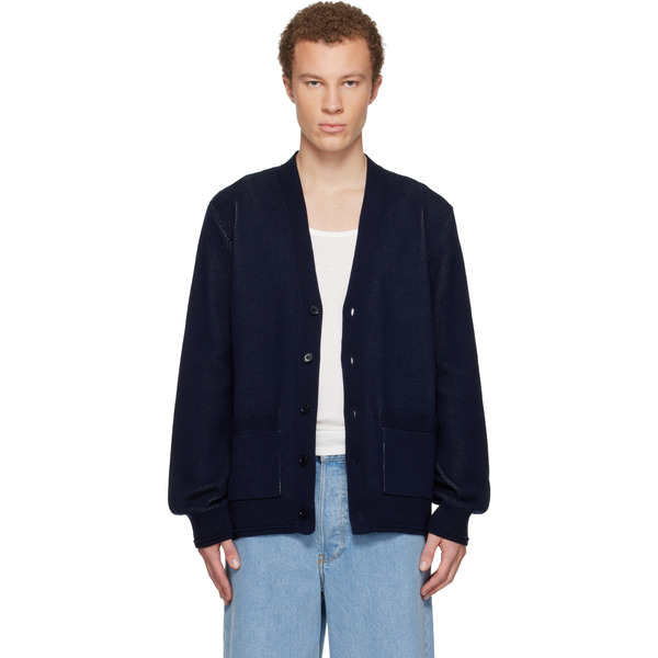  Givenchy Navy V-neck Cardigan 