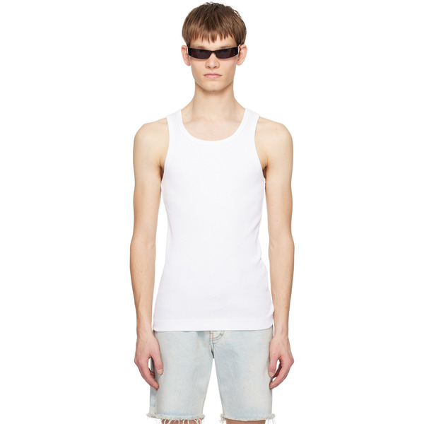  Givenchy White Extra Slim Fit Tank Top 