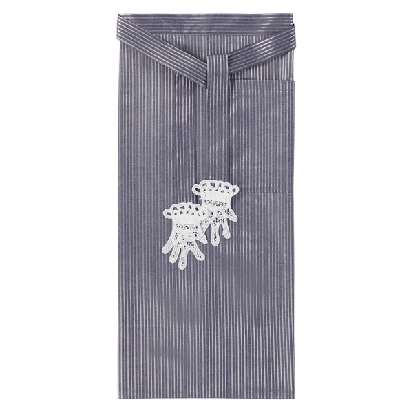  Gohar World Navy Lace Hands Apron 