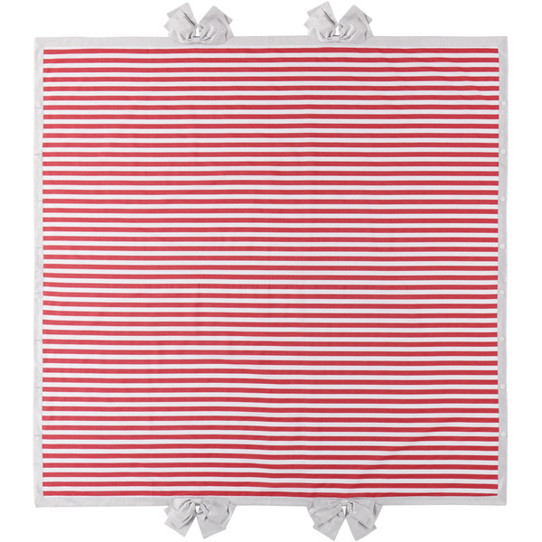  Gohar World Red & White Bow Tablecloth 
