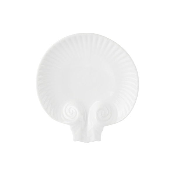  Gohar World White Clamshell Dish 