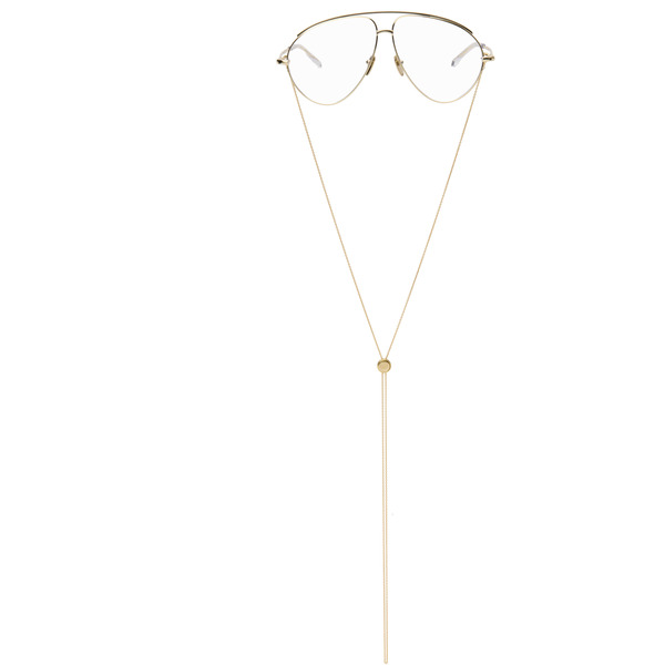  Gucci Gold Oversized Aviator Glasses 