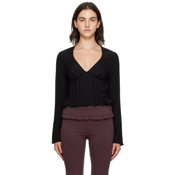  Guizio Black Cheri Blouse 