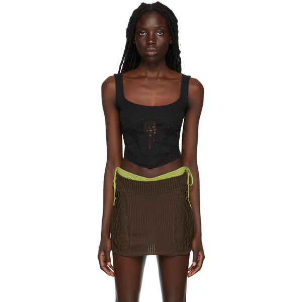  Guizio Ssense Exclusive Black Tank Top 