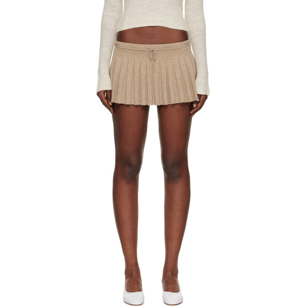  Guizio Taupe Vivienne Miniskirt 