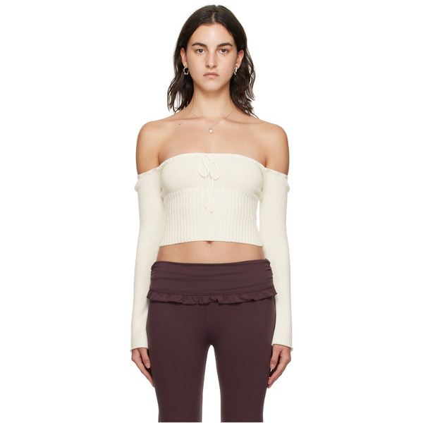  Guizio White Bayberi Sweater 