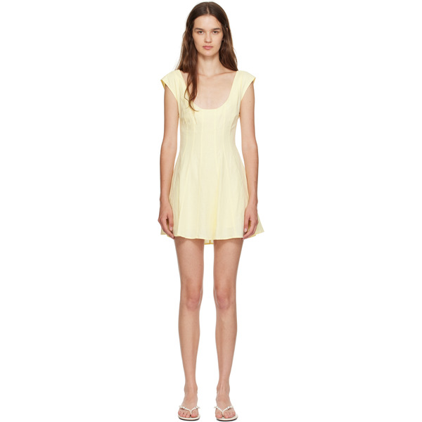  Guizio Yellow Leila Minidress 