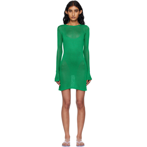 Haight Green Jane Knit Minidress 