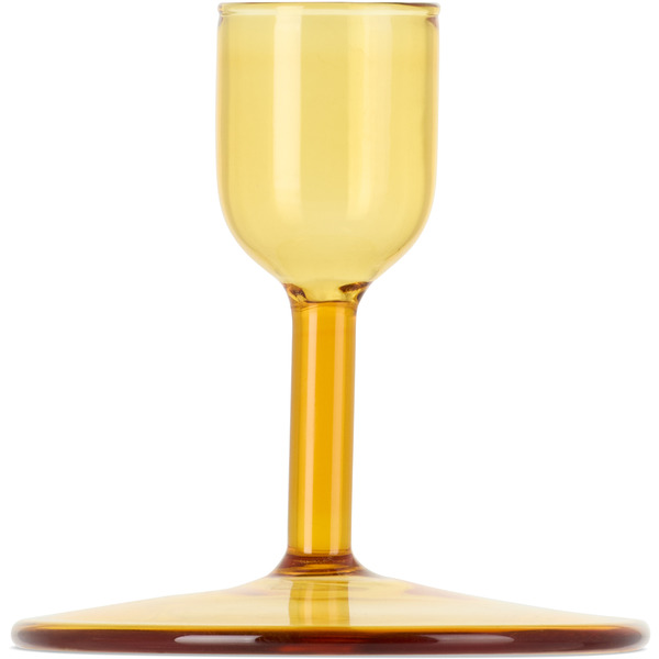  Hay Yellow Tiny Straight Candle Holder 