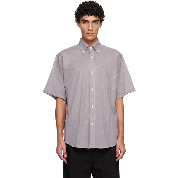 Hed Mayner Brown Short Sleeve Shirt 