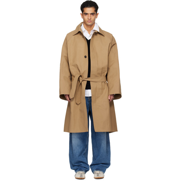  Hed Mayner Tan Twill Trench Coat 