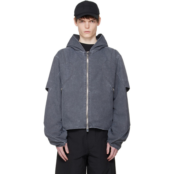  Heliot Emil Gray Crinis Jacket 